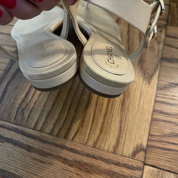 Authentic Chanel Sandals, Size 37.5 - Picture 4 of 8